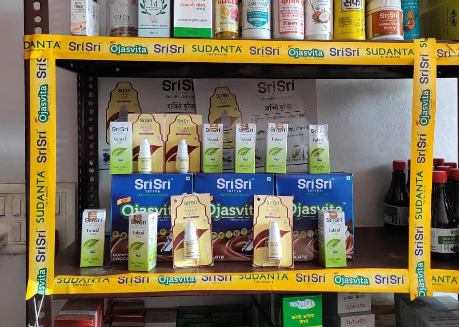 Aap Ka Suraksha Chakra Campaign at Bhuvan Ayurveda Store Udaipur Rajasthan India Ayurveda Initiative for Global Health